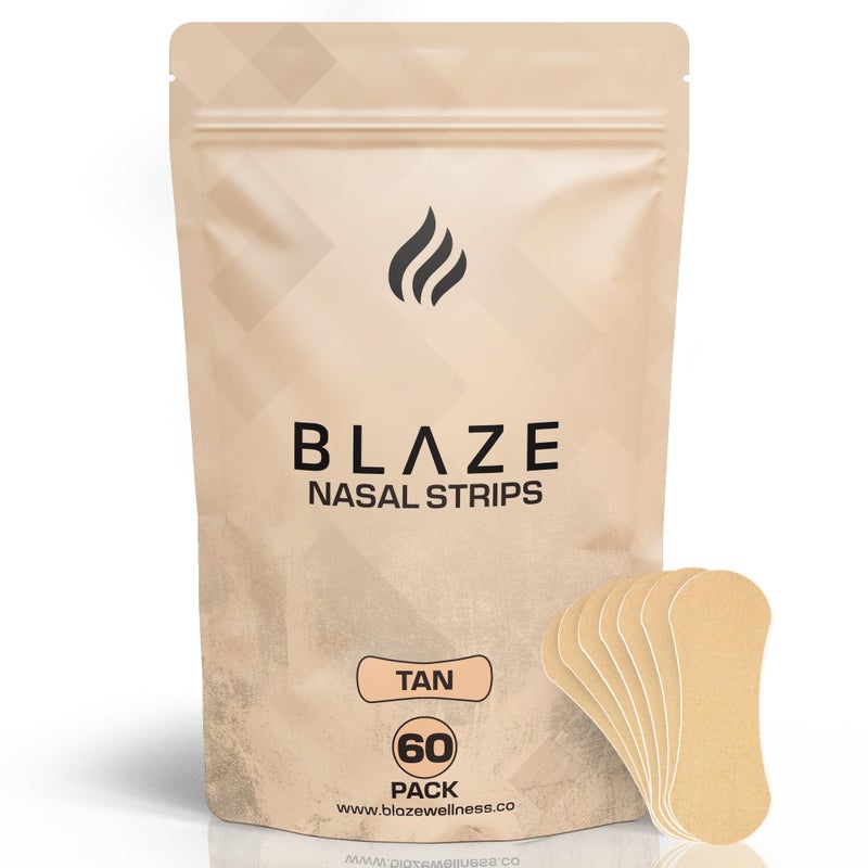 Nasal Strips for Snoring Sleeping 60 PK Nose Strips for Breathing Deviated Septum Tape Sinus Congestion Relief for Adults Improve Sleep Quality Energy and Productivity Lessen Snoring